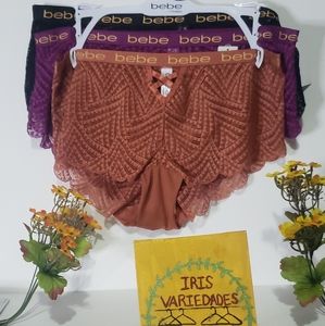 bebe Women's, 3 Pack Hipsters.